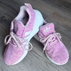 Adidas Girls Pink Sneakers Size 2